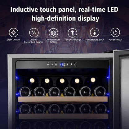 24 Inch Beverage Refrigerator Outdoor Under Counter Beverage Cooler for Patio