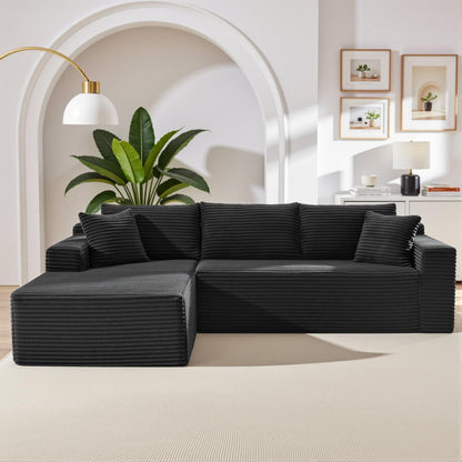105 Inch Cloud Sectional Couch with Deep Seat