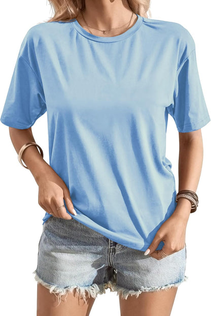 Women's T Shirts Crewneck Short Sleeve Shirt