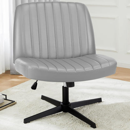 DUMOS Criss Cross Chair Legged Office Wide Comfy Desk Seat