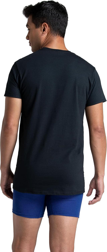 Men's Crew Tee Undershirts Moisture Wicking & Tag Free Comfy Outfits