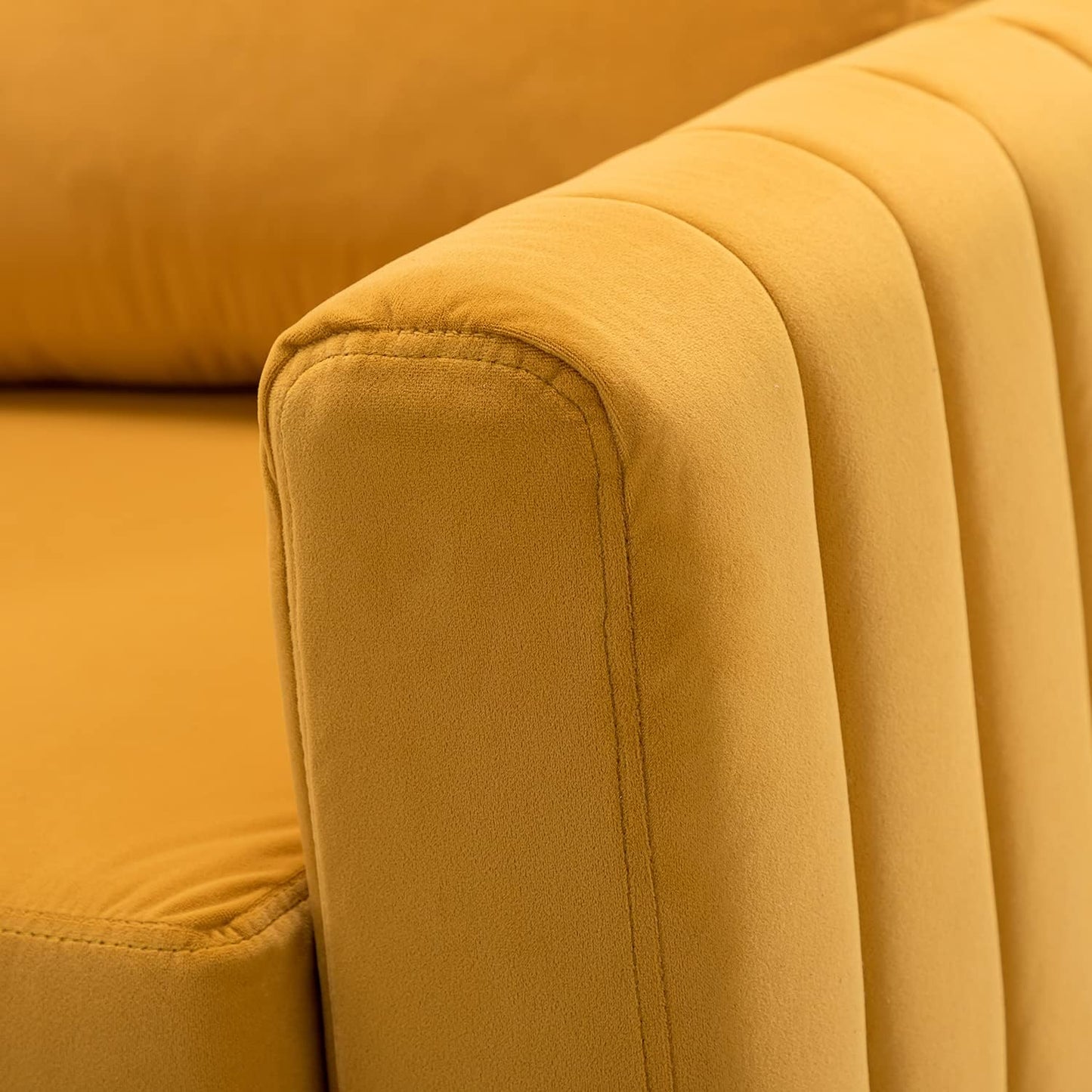 HULALA HOME Velvet Accent Club Chairs Set of 2