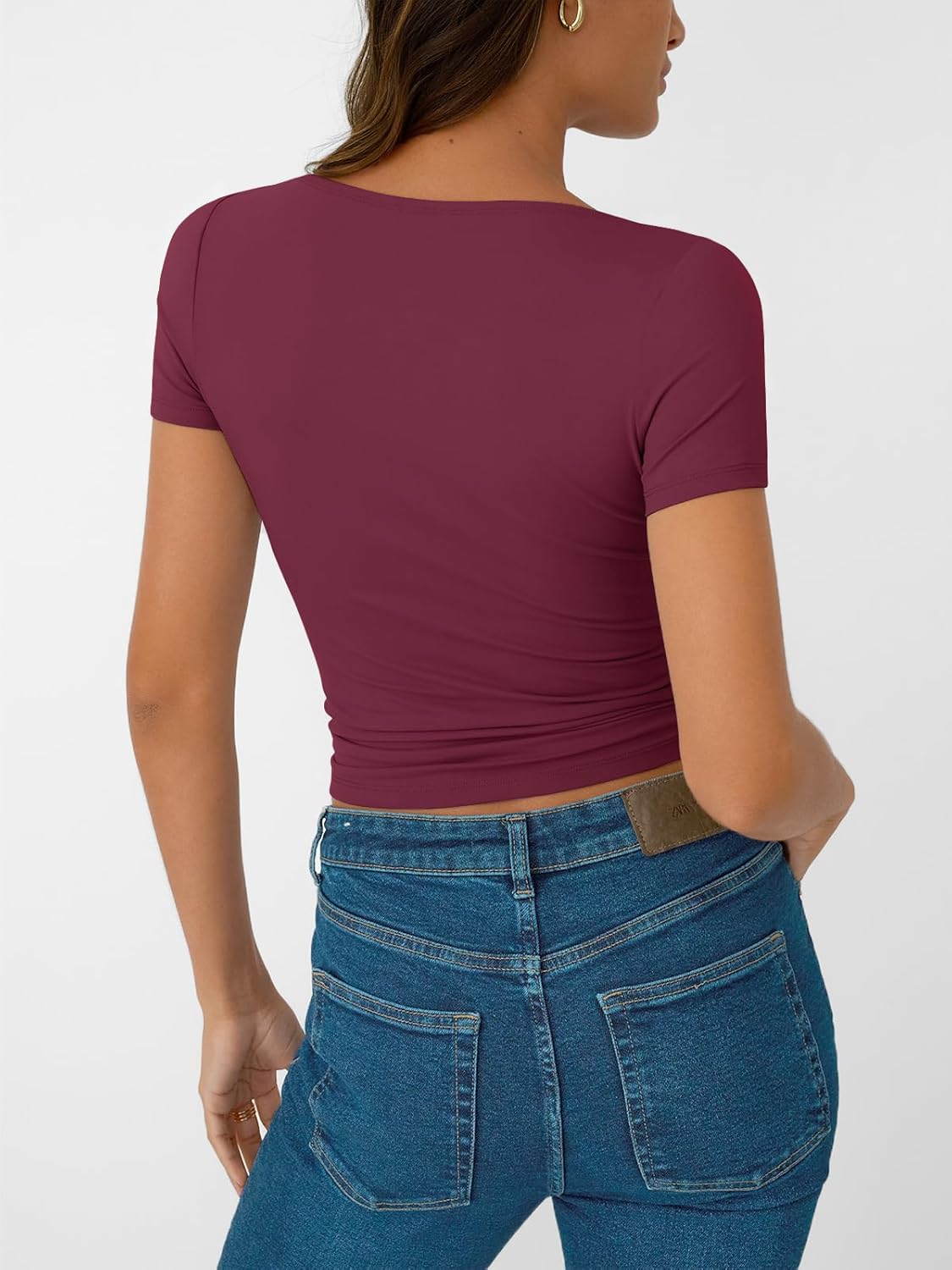 Womens Short Sleeve Boat Neck T-Shirts