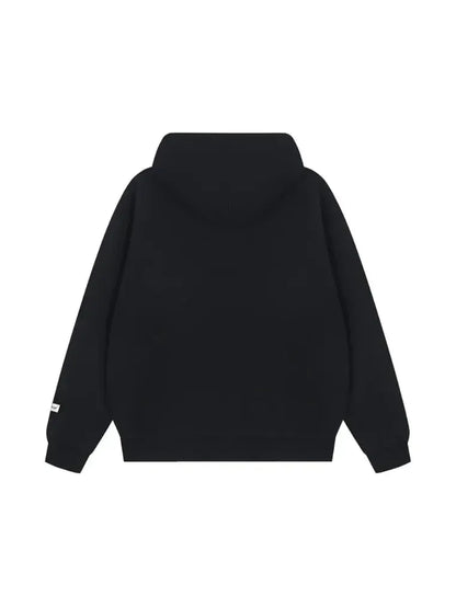 Girl's Color Contrast Printed Letter Hoodie
