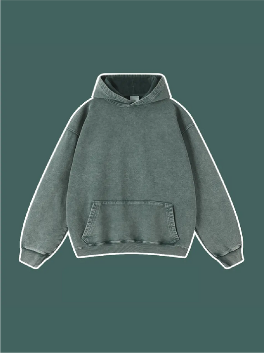 Washed Vintage Drop Shoulder Hoodie