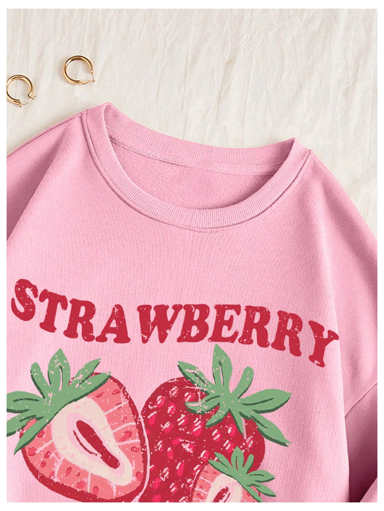 Women's Letter Graphic Print Long Sleeve Sweatshirt Pullover Tops