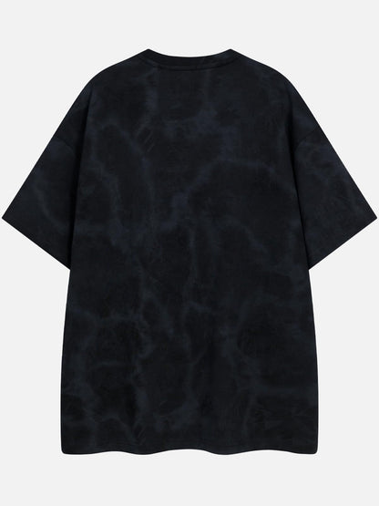 Mens Graphic Tee Shirts Oversized Baggy Loose Cotton T-Shirt Streetwear