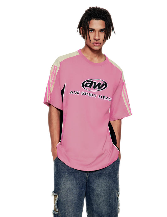 Oversized T Shirt Classic Vintage 90s Contrast Color Graphic Tees Streetwear