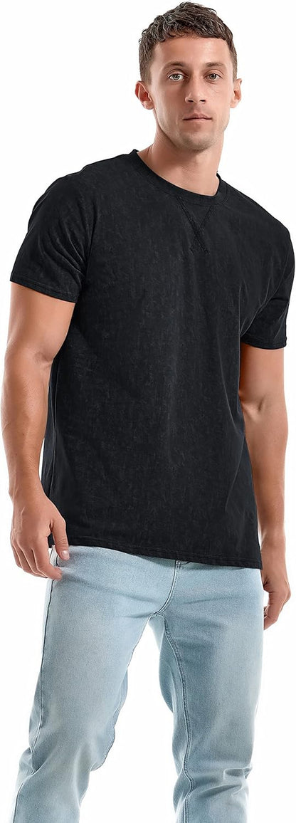 Men's T-Shirts Premium Cotton Crew Neck Tees