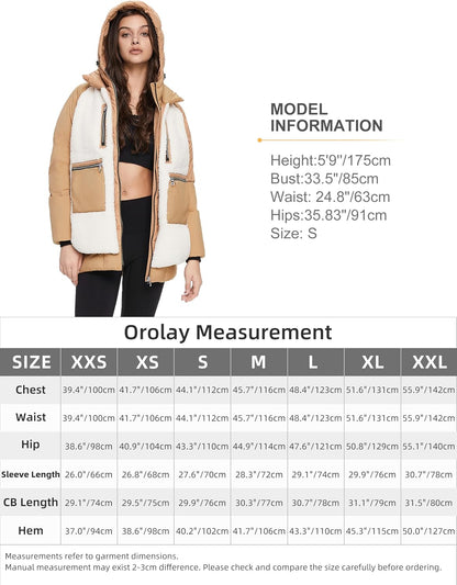 Women’s Thickened Hooded Down Coat Winter Puffer Jacket
