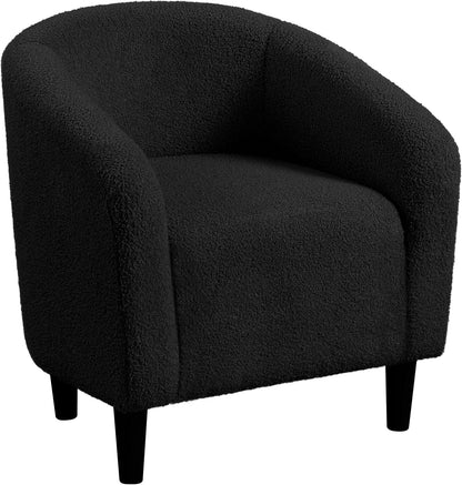 Yaheetech Accent Barrel Chair Boucle Fabric Club Chair