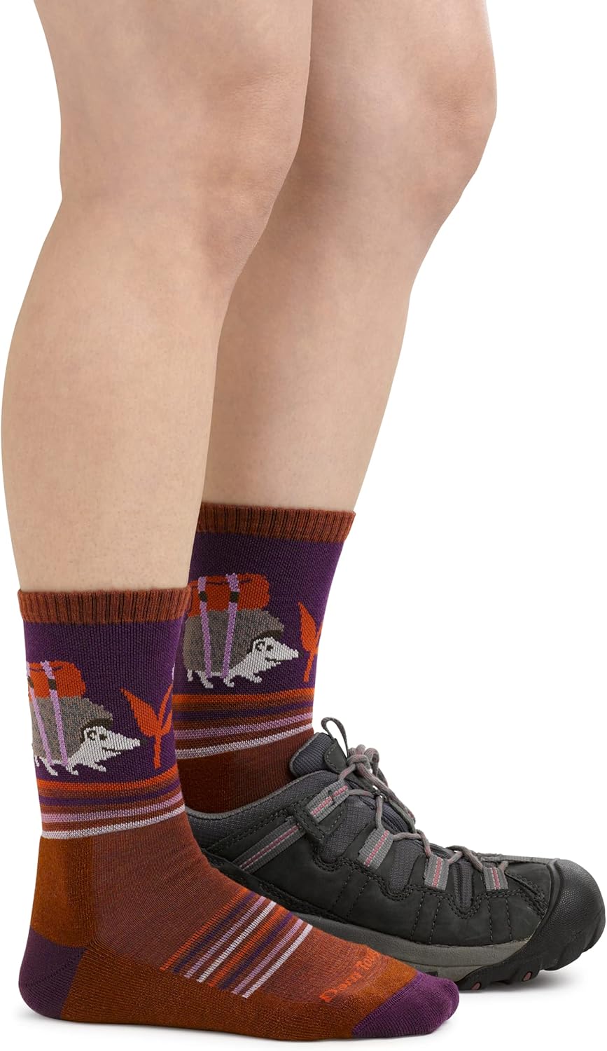Darntough Women's Critter Club Micro Crew Lightweight with Cushion Sock