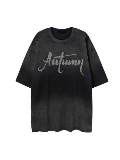 Women's Autumn Letter Graphic Tee