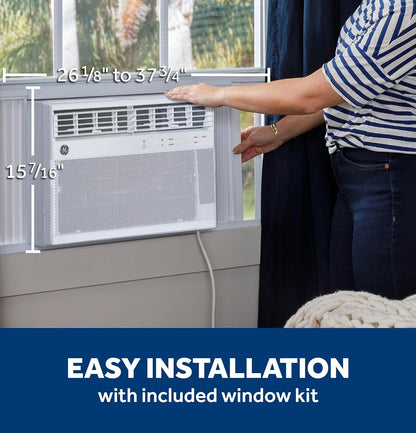 12,000 BTU Window AC Wi-Fi Enabled Cools up to 550 Sq.Ft Remote & App Control Easy Install