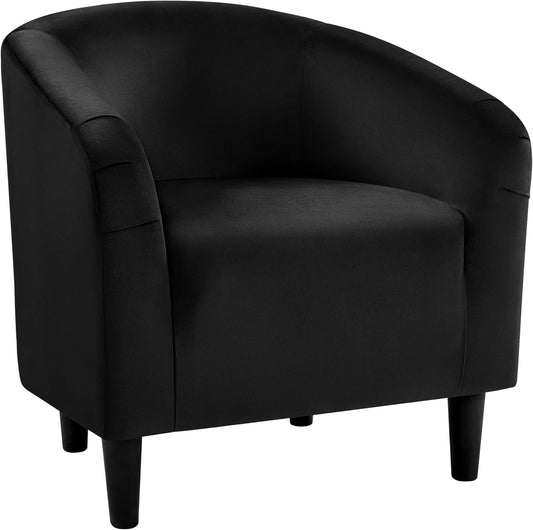 Yaheetech Accent Barrel Chair Boucle Fabric Club Chair