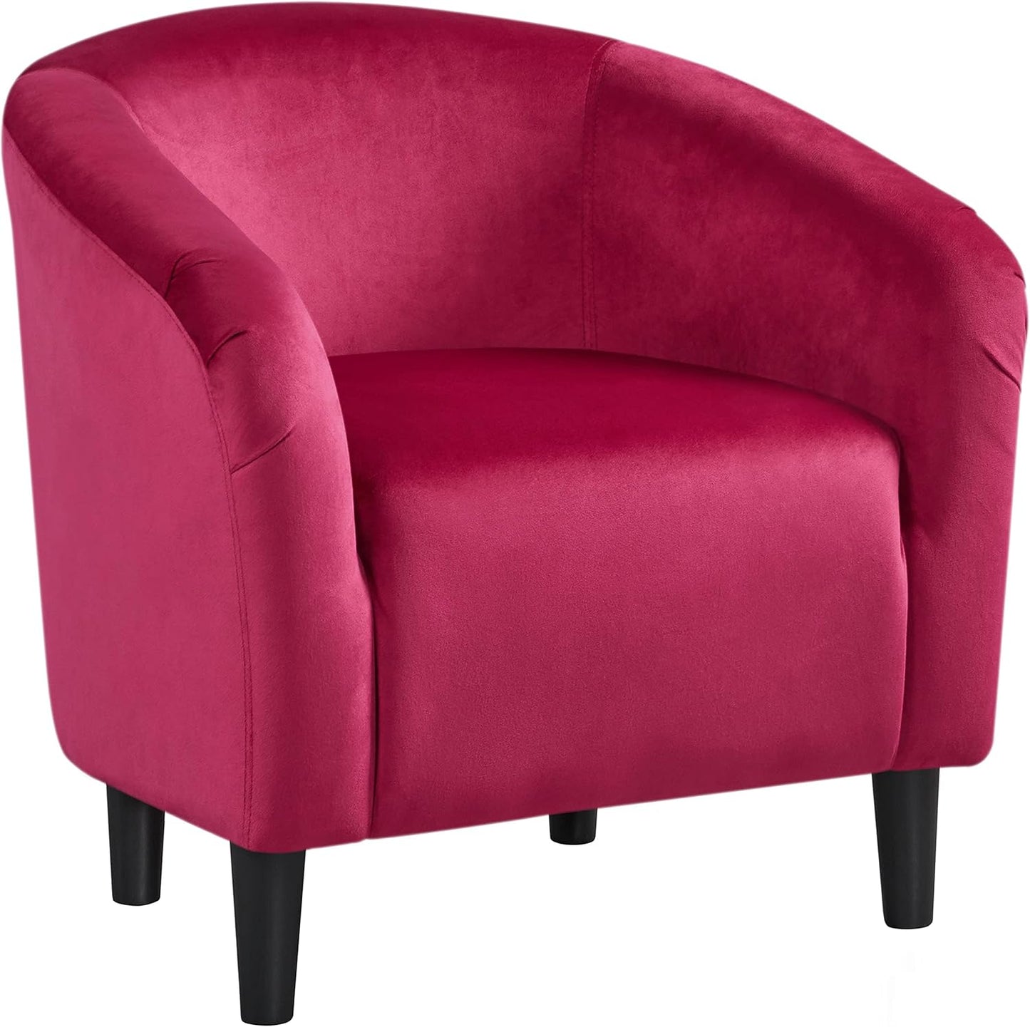 Yaheetech Accent Barrel Chair Boucle Fabric Club Chair