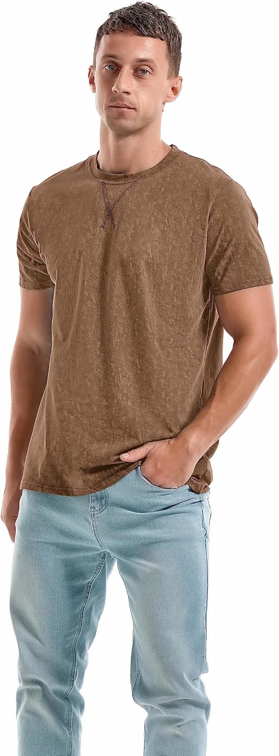 Men's T-Shirts Premium Cotton Crew Neck Tees
