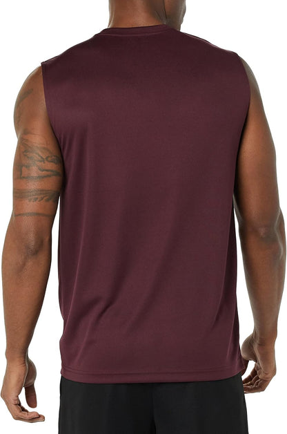 Essentials Men's Active Performance Tech Muscle Tank Pack of 2