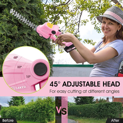Saker Cordless Hedge Trimmer Electric Shrub Trimmer Grass Shears Handheld Grass Cutter