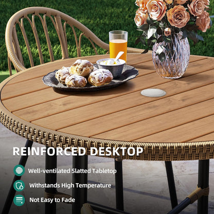 YITAHOME 5 Pieces Outdoor Patio Dining Table Chair Set