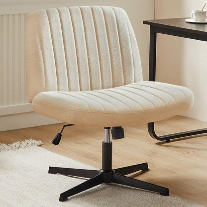 DUMOS Criss Cross Chair Legged Office Wide Comfy Desk Seat