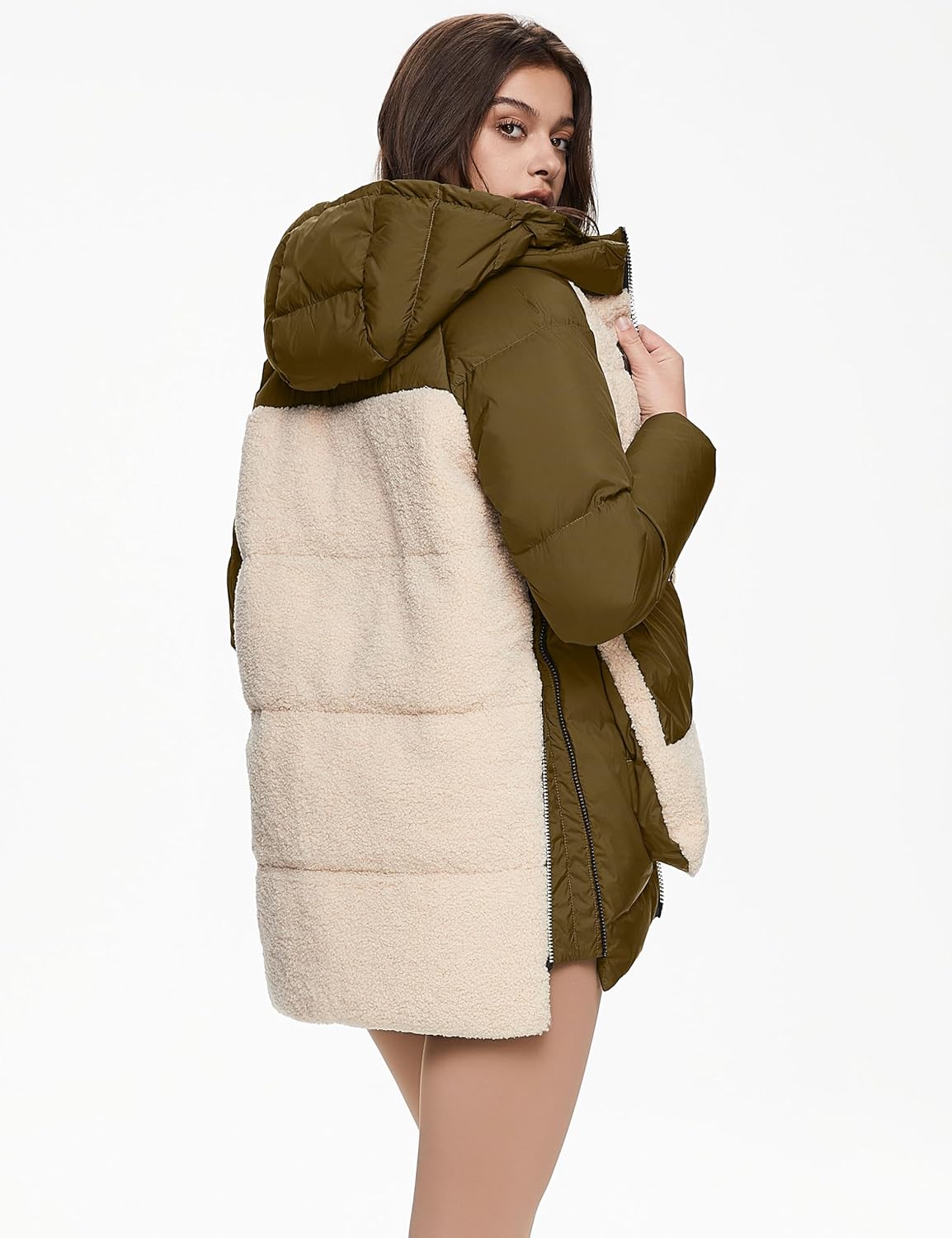 Women’s Thickened Hooded Down Coat Winter Puffer Jacket