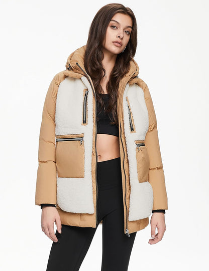 Women’s Thickened Hooded Down Coat Winter Puffer Jacket