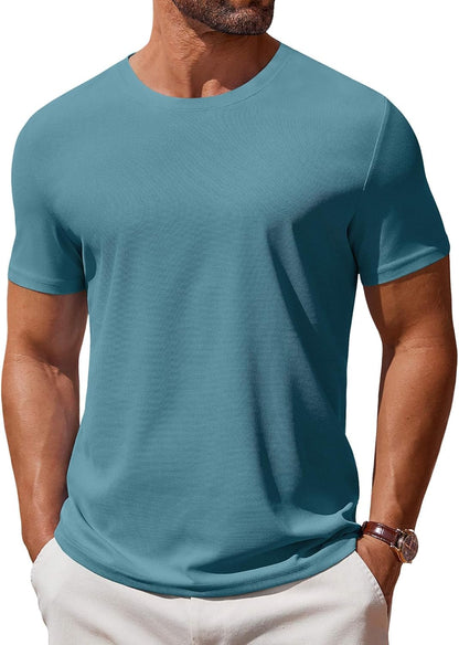 T Shirt Short Sleeve Crew Neck T-Shirt Casual Summer Basic Tee Shirts