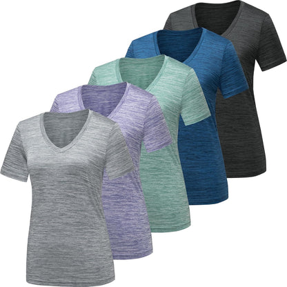 Moisture Wicking Quick Dry Active Athletic Women's Gym Performance T Shirts