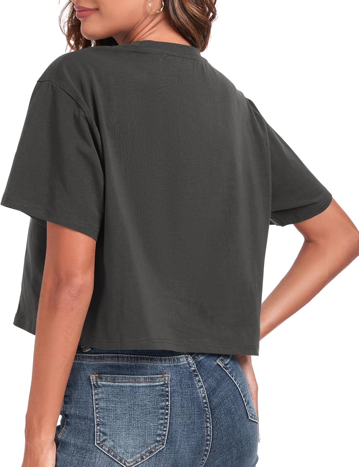 Women's Oversized Workout Cropped T Shirts