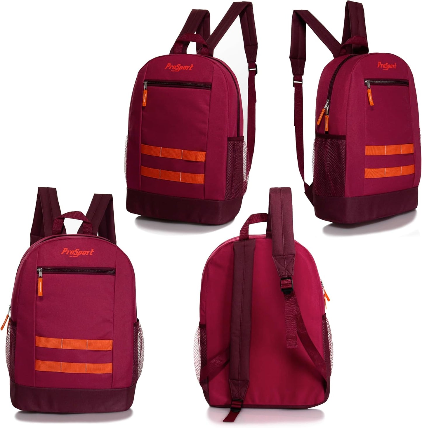 24 Pack 17 Inch Kids Backpacks in 20 Assorted Colors and Prints
