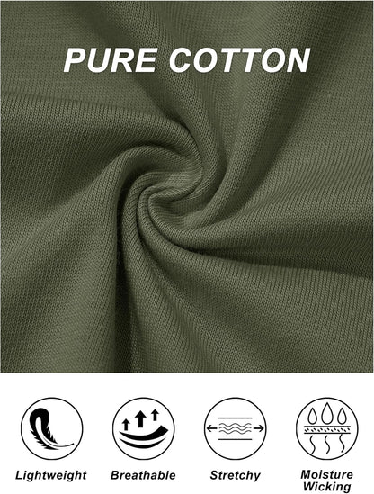 Women's Cotton T-Shirts Short-Sleeve Shirts Crew-Neck Tops