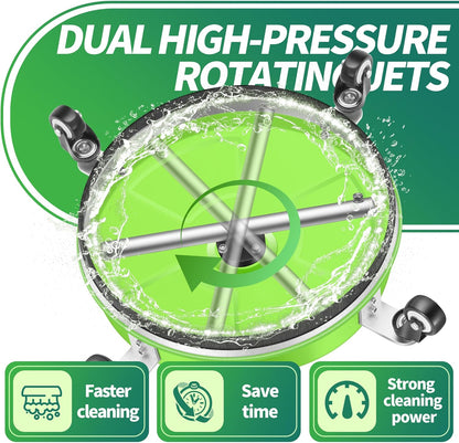 14" Pressure Washer Surface Cleaner with 4 Wheels