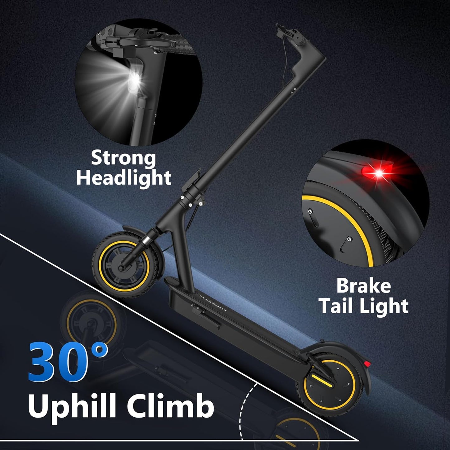 Electric Scooter for Adults 8.5/10/14" Tires, 19/22Mph, 350W/500W Motor