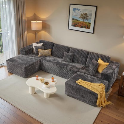 104" Cloud Sectional Couch with L-Shape Chaise