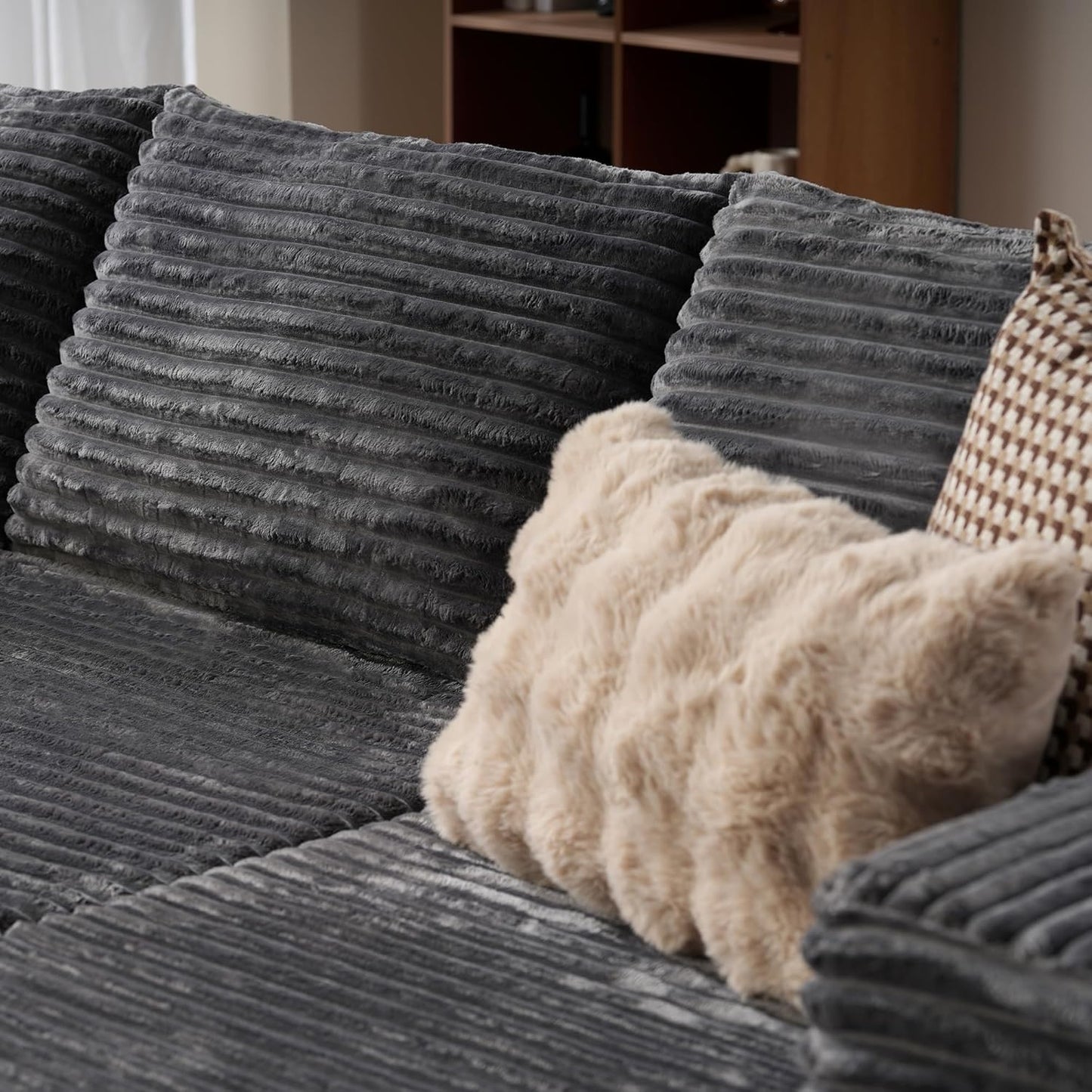 104" Cloud Sectional Couch with L-Shape Chaise