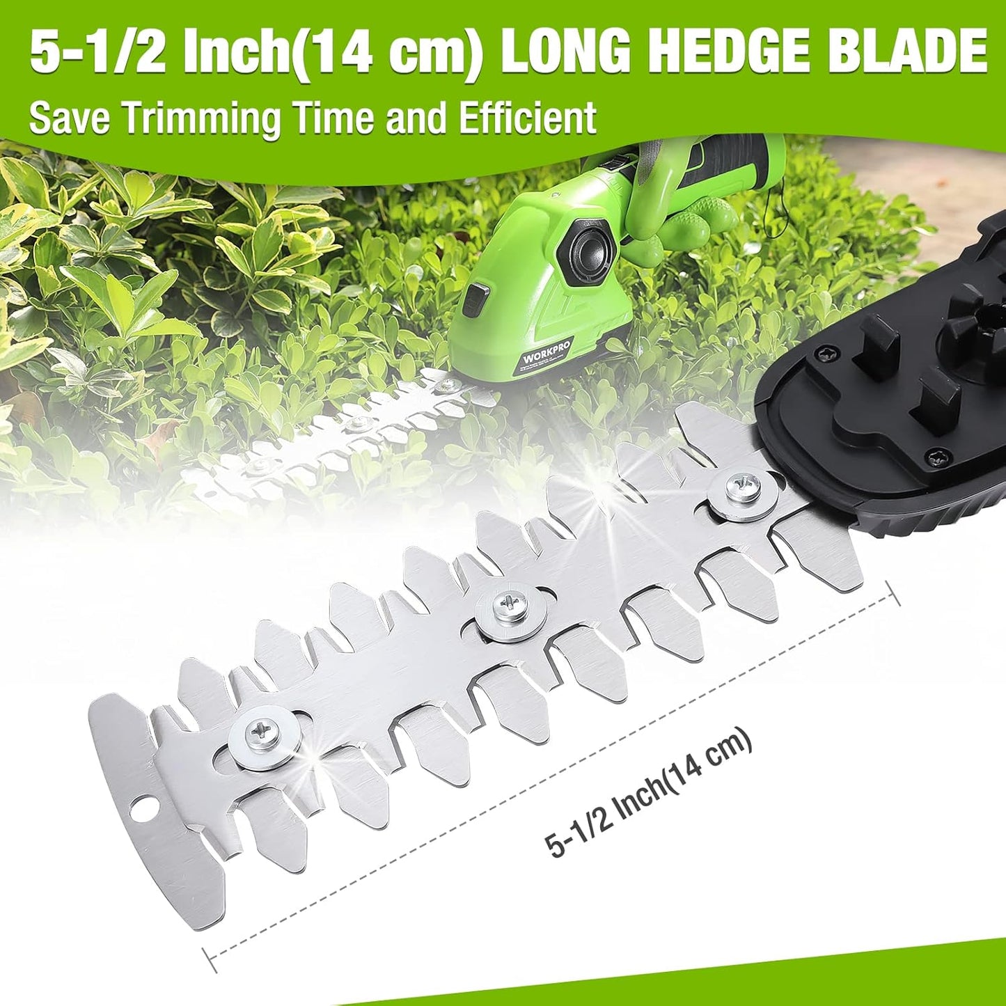 WORKPRO Cordless Grass Shear & Shrubbery Trimmer