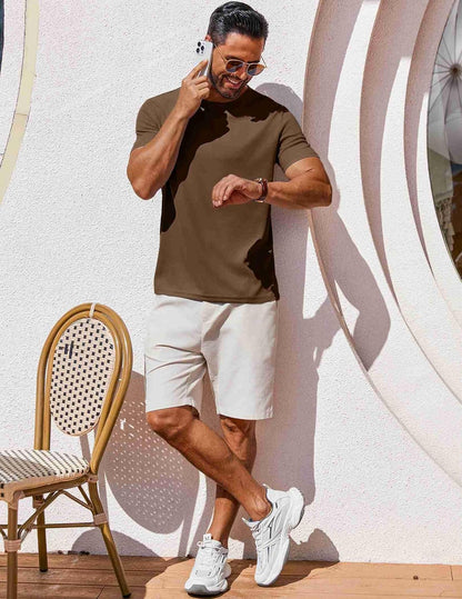 T Shirt Short Sleeve Crew Neck T-Shirt Casual Summer Basic Tee Shirts