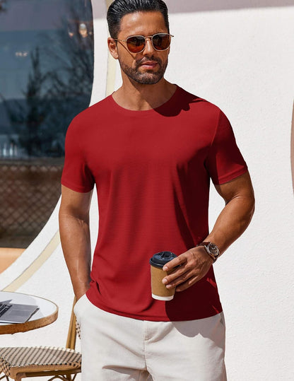 T Shirt Short Sleeve Crew Neck T-Shirt Casual Summer Basic Tee Shirts