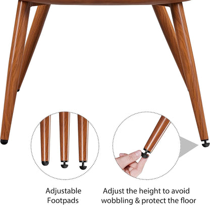 Yaheetech PU Leather Armchair Modern Accent Chair with Metal Legs