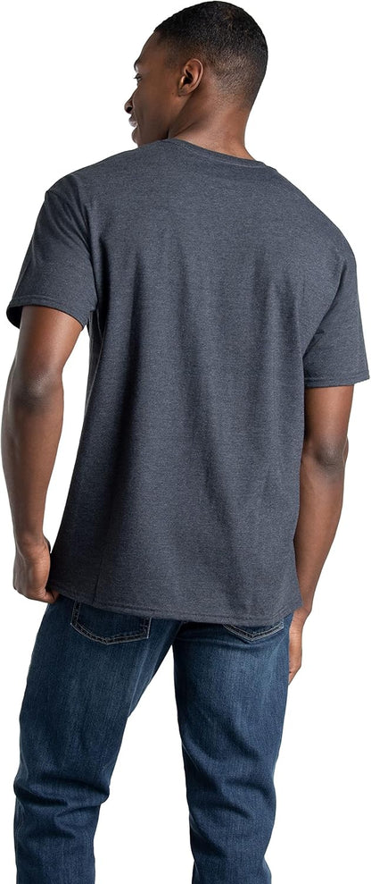 Men's Crew Tee Undershirts Moisture Wicking & Tag Free Comfy Outfits