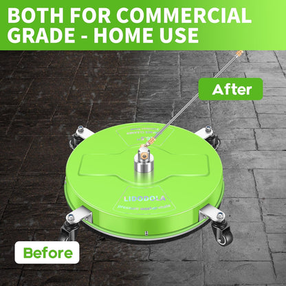 14" Pressure Washer Surface Cleaner with 4 Wheels