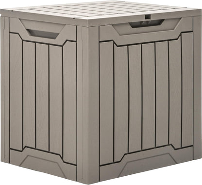 YITAHOME 120 Gallon Large Deck Box Upgraded Resin Outdoor Storage Boxes