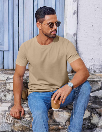 T Shirt Short Sleeve Crew Neck T-Shirt Casual Summer Basic Tee Shirts