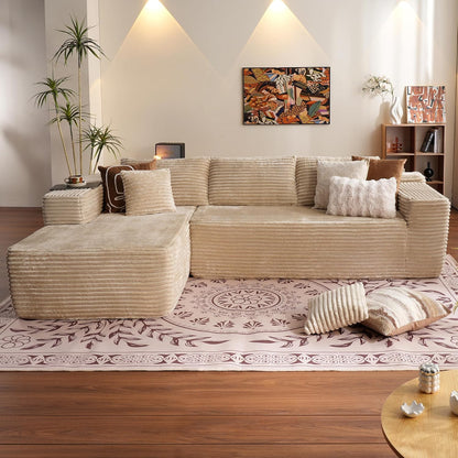 104" Cloud Sectional Couch with L-Shape Chaise