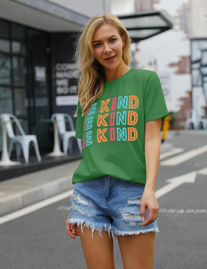 Womens Be Kind Shirt Short Sleeve Graphic Tees