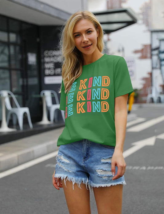 Womens Be Kind Shirt Short Sleeve Graphic Tees