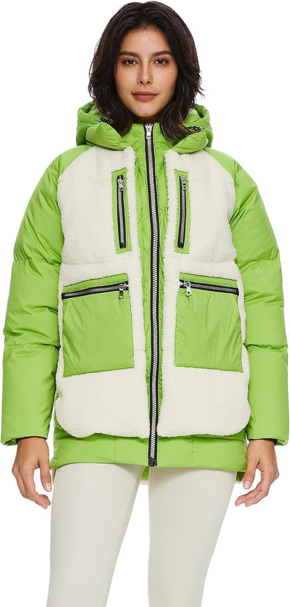 Women’s Thickened Hooded Down Coat Winter Puffer Jacket