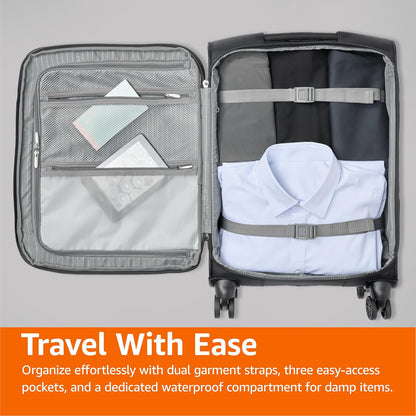 20" Luggage, Softside Suitcase With TSA Lock