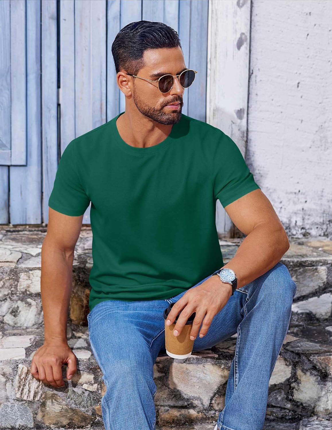 T Shirt Short Sleeve Crew Neck T-Shirt Casual Summer Basic Tee Shirts